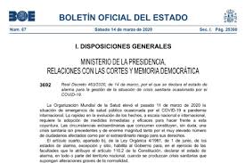 Estado de alarma 15-03-20